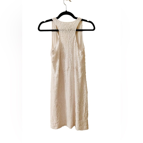 Boston Proper Sequence Racerback Dress. White. New. Size: 8 - Picture 7 of 9